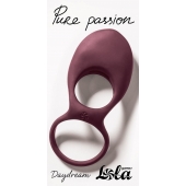 Бордовое эрекционное виброкольцо Daydream - Lola Games - в Ачинске купить с доставкой