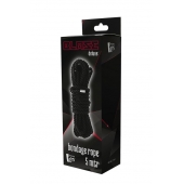 Черная веревка для шибари DELUXE BONDAGE ROPE - 5 м. - Dream Toys - купить с доставкой в Ачинске