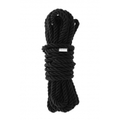 Черная веревка для шибари DELUXE BONDAGE ROPE - 5 м. - Dream Toys - купить с доставкой в Ачинске