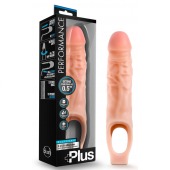 Телесный реалистичный фаллоудлинитель 9 Inch Silicone Cock Sheath Penis Extender - 22,86 см. - Blush Novelties - в Ачинске купить с доставкой
