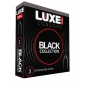 Черные презервативы LUXE Royal Black Collection - 3 шт. - Luxe - купить с доставкой в Ачинске