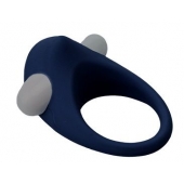 Гладкое синее эрекционное виброкольцо STIMU RING - Dream Toys - в Ачинске купить с доставкой