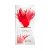 Красный перьевой тиклер Plume - 23 см. - Lola Lingerie - купить с доставкой в Ачинске