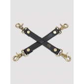 Черный фиксатор для манжет Bound to You Faux Leather Hogtie - Fifty Shades of Grey - купить с доставкой в Ачинске