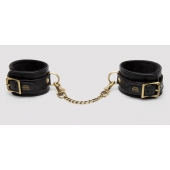 Черные оковы на ноги Bound to You Faux Leather Ankle Cuffs - Fifty Shades of Grey - купить с доставкой в Ачинске