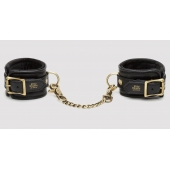 Черные наручники Bound to You Faux Leather Wrist Cuffs - Fifty Shades of Grey - купить с доставкой в Ачинске