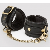Черные наручники Bound to You Faux Leather Wrist Cuffs - Fifty Shades of Grey - купить с доставкой в Ачинске