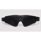 Черная плотная маска на глаза Bound to You Faux Leather Blindfold - Fifty Shades of Grey - купить с доставкой в Ачинске