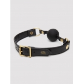 Черный кляп-шар Bound to You Faux Leather Ball Gag - Fifty Shades of Grey - купить с доставкой в Ачинске