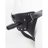 Черный пояс для насадок CLASS STRAP Restyling - LOVETOY (А-Полимер) - купить с доставкой в Ачинске