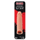 Телесная насадка EXTENDER WITH BALL STRAP 6.5 - 17 см. - Dream Toys - в Ачинске купить с доставкой
