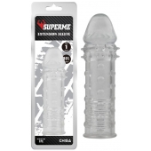 Прозрачная реалистичная насадка на пенис Extra Texture Sleeve - 16,2 см. - Chisa - в Ачинске купить с доставкой