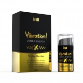 Жидкий интимный гель с эффектом вибрации Vibration! Vodka Energy - 15 мл. - INTT - купить с доставкой в Ачинске