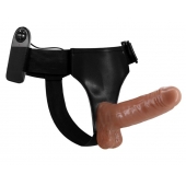 Страпон на трусиках с вибрацией Ultra Passionate Harness - 16 см. - Baile - купить с доставкой в Ачинске