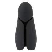 Черный силиконовый вибромастурбатор с нагревом Masturbator with 2 Functions - Orion - в Ачинске купить с доставкой