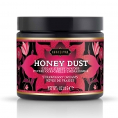 Пудра для тела Honey Dust Body Powder с ароматом клубники - 170 гр. - Kama Sutra - купить с доставкой в Ачинске