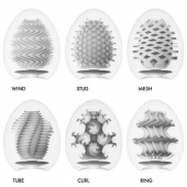 Набор из 6 мастурбаторов Tenga EGG IV с различным рельефом - Tenga - в Ачинске купить с доставкой