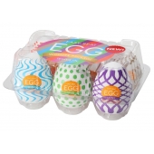Набор из 6 мастурбаторов Tenga EGG IV с различным рельефом - Tenga - в Ачинске купить с доставкой