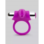 Лиловое виброкольцо с пультом ДУ Remote Control Cock Ring - Happy Rabbit - в Ачинске купить с доставкой