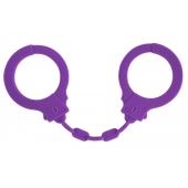 Фиолетовые силиконовые наручники Suppression - Lola Games - купить с доставкой в Ачинске