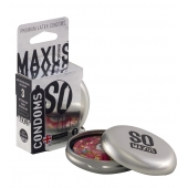 Экстремально тонкие презервативы в железном кейсе MAXUS Extreme Thin - 3 шт. - Maxus - купить с доставкой в Ачинске