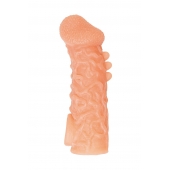 Телесная закрытая насадка с шершавой головкой Cock Sleeve Size L - 17,6 см. - KOKOS - в Ачинске купить с доставкой