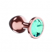 Пробка цвета розового золота с малиновым кристаллом Diamond Topaz Shine L - 8,3 см. - Lola Games - купить с доставкой в Ачинске