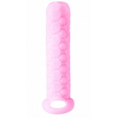 Розовый фаллоудлинитель Homme Long - 13,5 см. - Lola Games - в Ачинске купить с доставкой