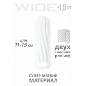 Белый фаллоудлинитель Homme Wide - 13 см. - Lola Games - в Ачинске купить с доставкой