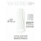 Белый фаллоудлинитель Homme Wide - 11 см. - Lola Games - в Ачинске купить с доставкой