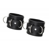 Черные наручники Anonymo на сцепке - ToyFa - купить с доставкой в Ачинске