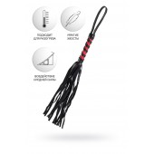 Черно-красный флоггер Anonymo - 45 см. - ToyFa - купить с доставкой в Ачинске