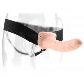 Полый страпон 8  Hollow Strap-On телесного цвета - 19 см. - Pipedream - купить с доставкой в Ачинске