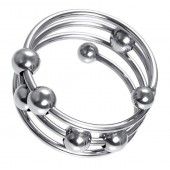 Большое металлическое кольцо под головку пениса - ToyFa - купить с доставкой в Ачинске
