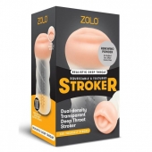 Мастурбатор-ротик ZOLO DEEP THROAT - Zolo - в Ачинске купить с доставкой