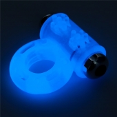 Голубое, светящееся в темноте эрекционное виброкольцо Lumino Play Vibrating Penis Ring - Lovetoy - в Ачинске купить с доставкой