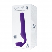 Фиолетовый безремневой страпон Queens L - Adrien Lastic - купить с доставкой в Ачинске
