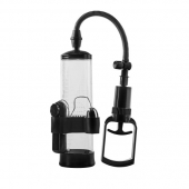 Прозрачная вакуумная помпа с вибрацией Vibrating Penis Pump - Dream Toys - в Ачинске купить с доставкой