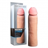 Телесная фаллическая насадка на пенис Magnum Xtender - 23 см. - Blush Novelties - в Ачинске купить с доставкой