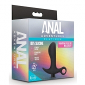 Черный анальный вибратор Silicone Vibrating Prostate Massager 01 - 10,8 см. - Blush Novelties - в Ачинске купить с доставкой