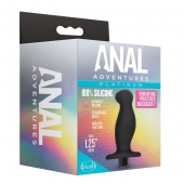 Черный анальный вибромассажёр Silicone Vibrating Prostate Massager 02 - 10,8 см. - Blush Novelties - в Ачинске купить с доставкой