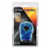 Голубое эрекционное виброкольцо Reusable 5 Function Cock Ring - Blush Novelties - в Ачинске купить с доставкой