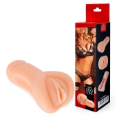 Телесный реалистичный мастурбатор в виде вагины - Bior toys - в Ачинске купить с доставкой