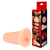 Реалистичный мастурбатор-вагина телесного цвета с вибрацией - Bior toys - в Ачинске купить с доставкой