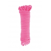 Розовая веревка для связывания Sweet Caress Rope - 10 метров - Sweet Caress - купить с доставкой в Ачинске