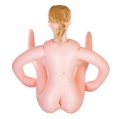 Надувная секс-кукла с реалистичной головой и поднятыми ножками - ToyFa - в Ачинске купить с доставкой