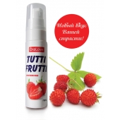 Гель-смазка Tutti-frutti с земляничным вкусом - 30 гр. - Биоритм - купить с доставкой в Ачинске