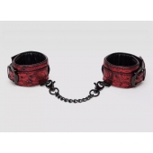 Красно-черные наручники Reversible Faux Leather Wrist Cuffs - Fifty Shades of Grey - купить с доставкой в Ачинске