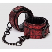 Красно-черные наручники Reversible Faux Leather Wrist Cuffs - Fifty Shades of Grey - купить с доставкой в Ачинске