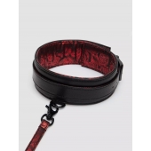 Стильный ошейник с поводком Reversible Faux Leather Collar and Lead - Fifty Shades of Grey - купить с доставкой в Ачинске